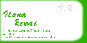 ilona remai business card